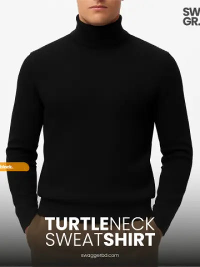 Black - Premium Turtle Neck