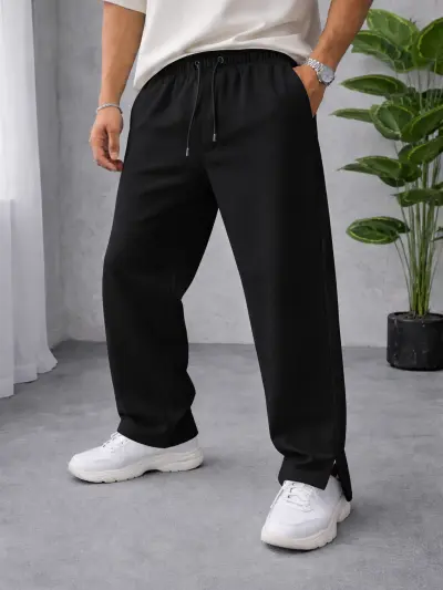 BLACK - Baggy Trouser