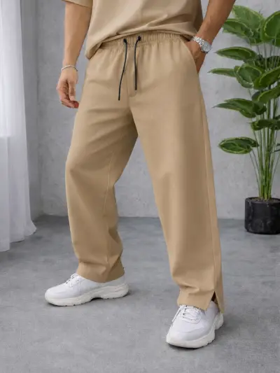 DEEP BEIGE - Baggy Trouser
