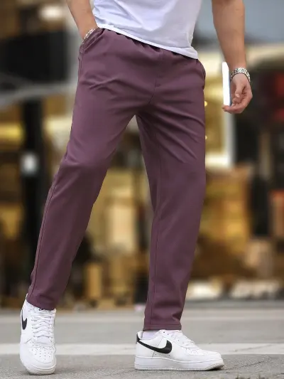 Burgundy - Pant Cut Trouser
