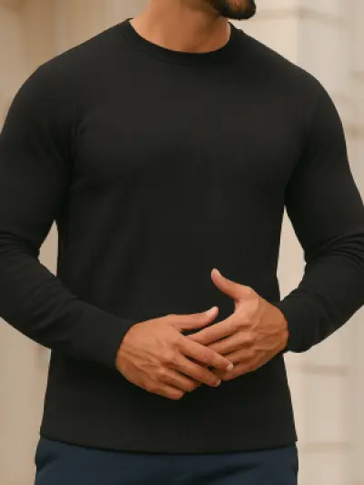 Black - Full Sleeve T-shirt