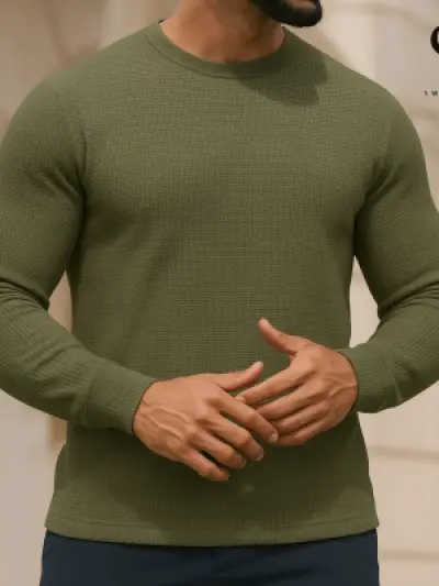 Olive - Full Sleeve T-shirt