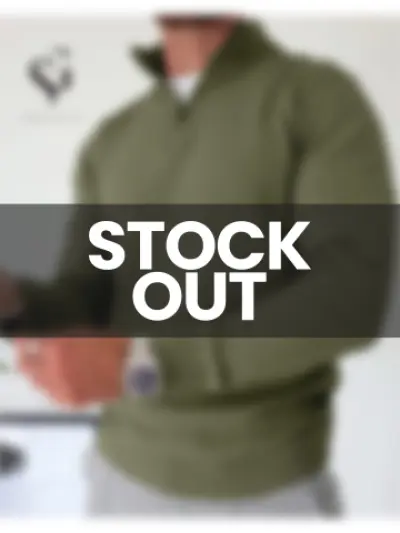 Olive - Half Zip Sweatshirt