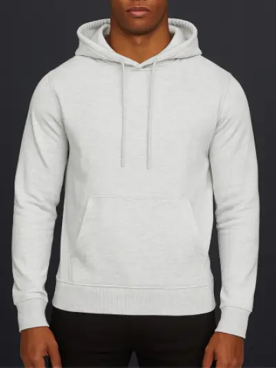 Hoodie Grey Melange