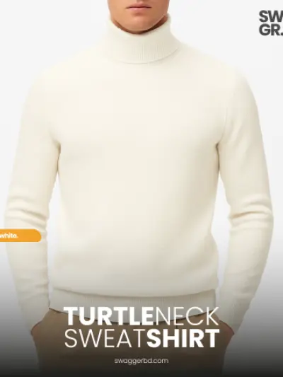 White - Premium Turtle Neck