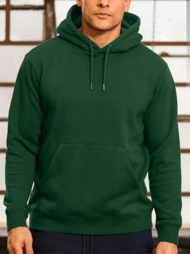 Hoodie Bottle Green