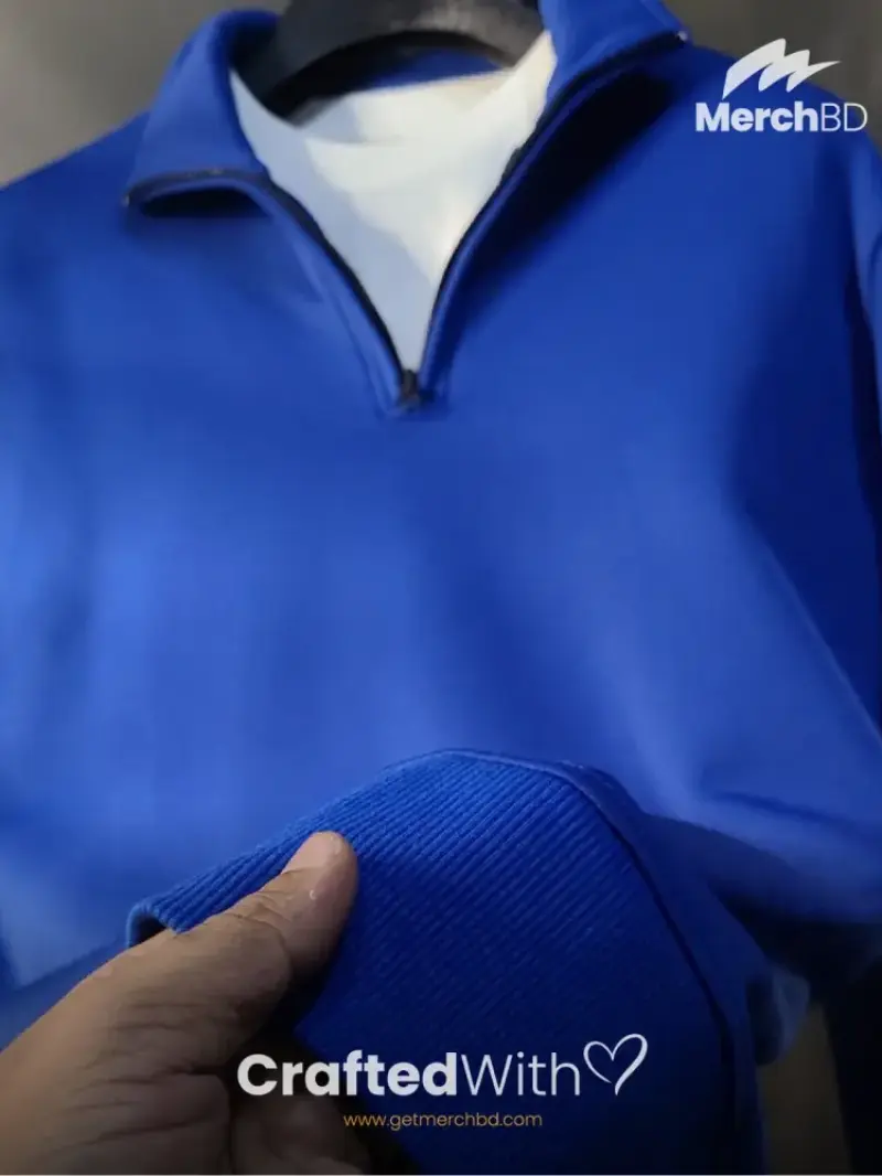 Royal Blue - Half Zip Sweatshirt