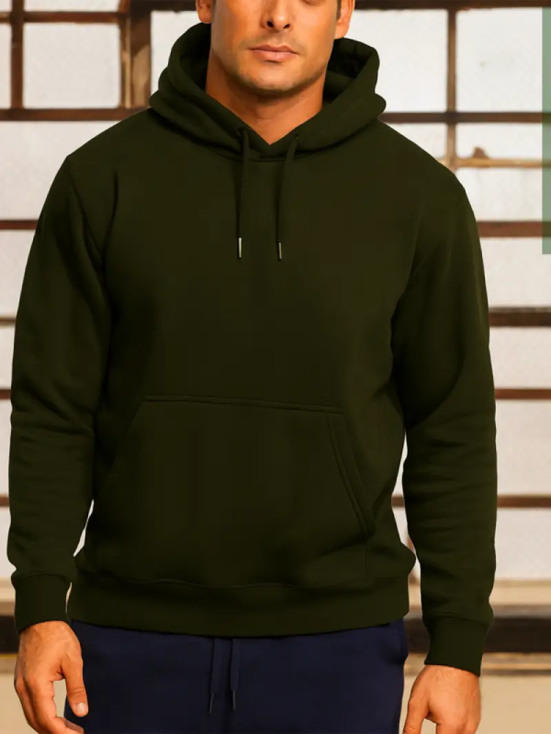 Hoodie Dark Olive