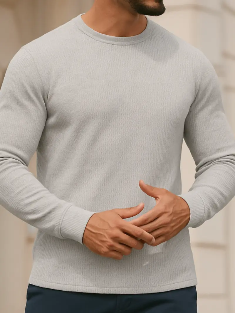 Lt. Grey - Full Sleeve T-shirt