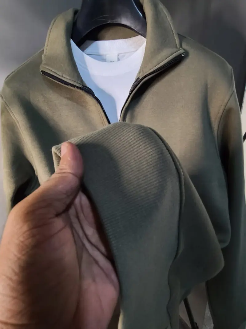 Olive - Half Zip Sweatshirt